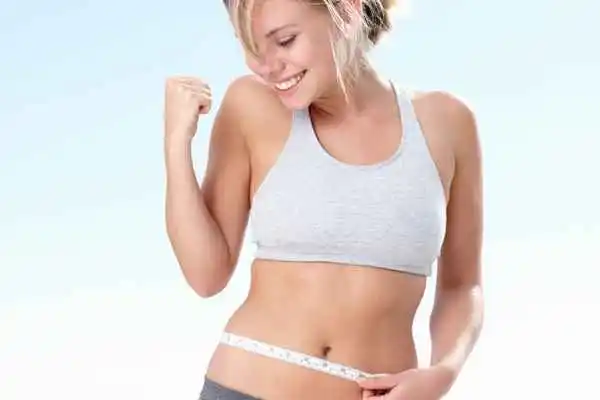 woman happy after fat reduction treatment Harwich