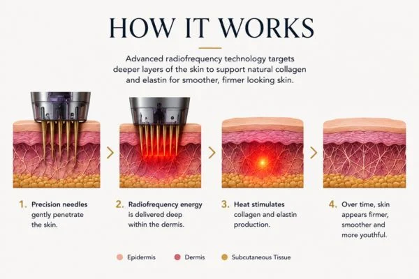 Diagram of how Collagen Lift Therapy Harwich works